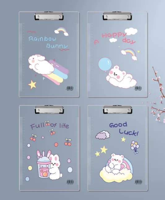 6012 Rabbit Bear - A4 Acrylic Card