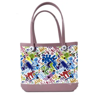 Printed beach bag large size